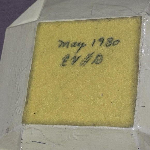 Vintage MCM 1980's Pheasant Glass Mushroom Painted Retro Ashtray. - Picture 4 of 4